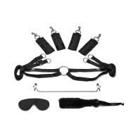 Lux Fetish Fuzzy Lovers 4-Piece Bed Restraint Set