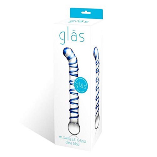 Dildo de Cristal Mr. Swirly de 6.5 in. para Estimulación del Punto G