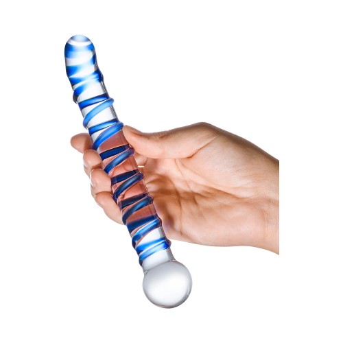 Dildo de Cristal Mr. Swirly de 6.5 in. para Estimulación del Punto G