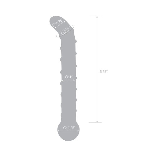 Dildo de Cristal Mr. Swirly de 6.5 in. para Estimulación del Punto G