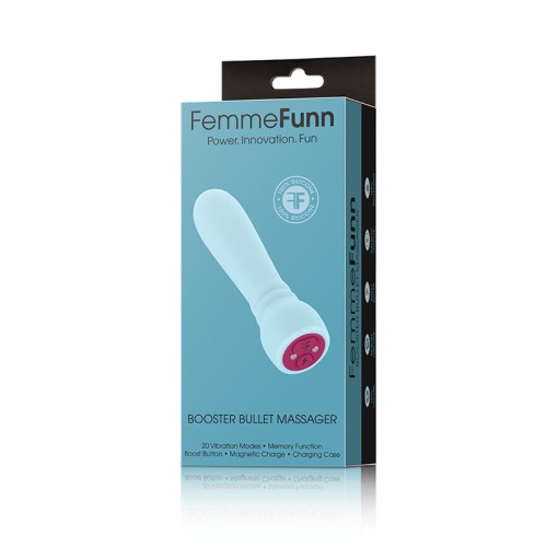 FemmeFunn Booster Bullet Vibrator Rechargeable Light Blue