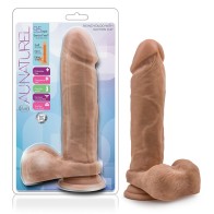 Au Naturel 9.5 inch Posable Dual Density Dildo - Tan