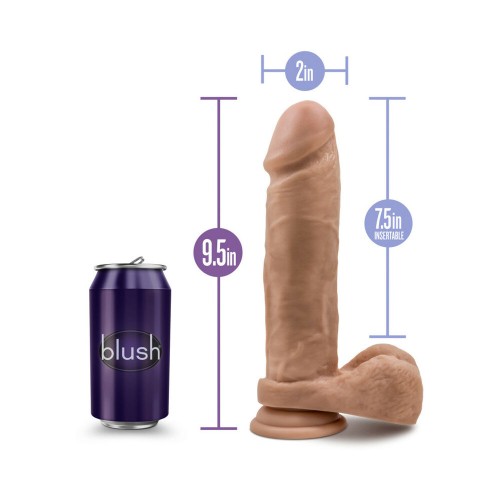 Au Naturel 9.5 inch Posable Dual Density Dildo - Tan