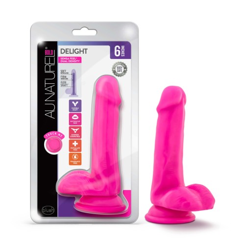 Au Naturel Bold Delight 6 in. Dildo - Dual Density Pleasure