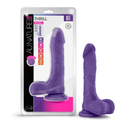 Dildo Posable Au Naturel Bold Thrill 8.5 pulgadas Morado