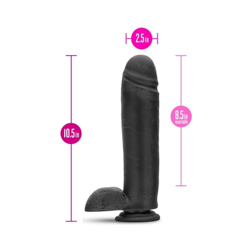 Dildo Au Naturel Gigante de 10.5 in. con Testículos