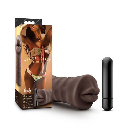 Stroker Oral Hot Chocolate Heather con Bullet