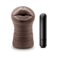 Hot Chocolate Heather Oral Stroker with Bullet Vibrator