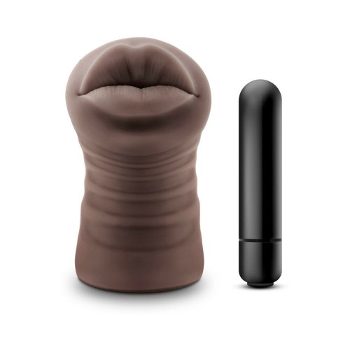 Hot Chocolate Renee Oral Stroker with Bullet Vibrator