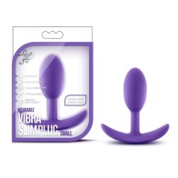 Luxe Wearable Slim Plug Small Purple - Silent Vibrations