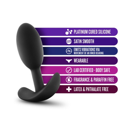 Luxe Wearable Vibra Slim Plug Small for Discreet Pleasure