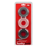 Hunkyjunk HUJ3 Paquete de 3 Anillos C Tar Multi