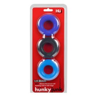 Hunkyjunk HUJ3 3-pack C-Ring Blue Multi - Ultimate Comfort