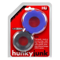 Paquete de C-Rings Hunkyjunk COG 2 Tamaños Cobalto/Tar - Mejora Tu Juego