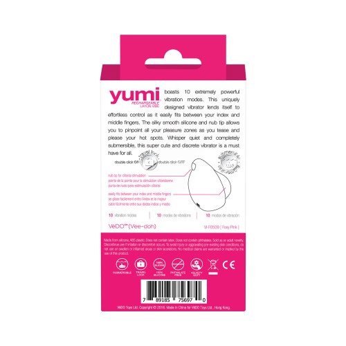 VeDO Yumi Rechargeable Finger Vibe in Foxy Pink