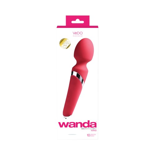 VeDO Wanda Vibrador de Varita Recargable - Rosa Foxy