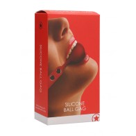 Ouch Adjustable Silicone Ball Gag - BDSM Pleasure