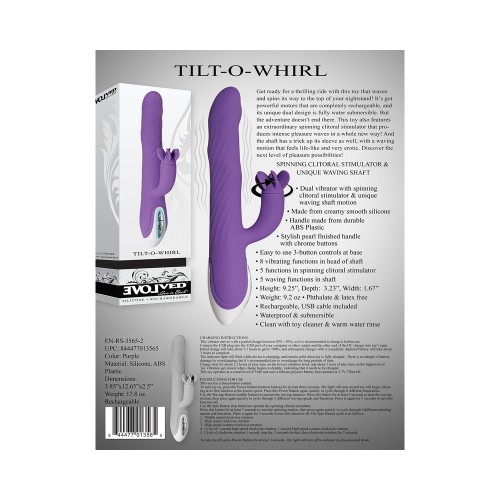 Evolved Tilt-O-Whirl Dual Stimulation Vibrator