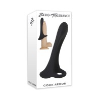 Armadura de Pene Vibrante Recargable Zero Tolerance - Negro