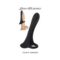 Zero Tolerance Cock Armor Rechargeable Vibrating Sheath Black