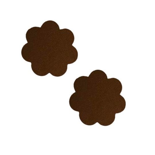 Neva Nude Chocolate Nipztix Petal Pasties - Alluring Coverage