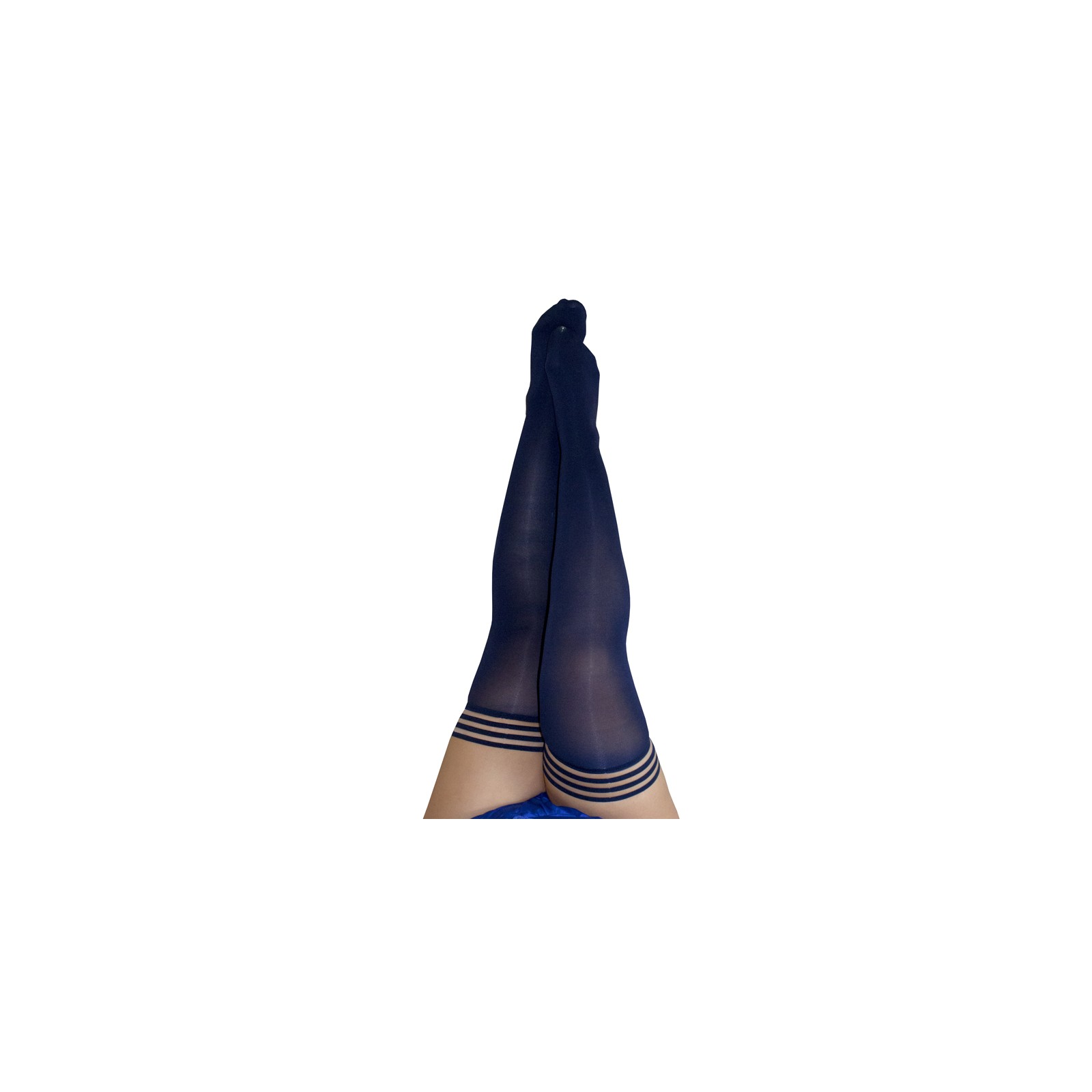 Kixies Selma Opaque Navy Thigh-Highs