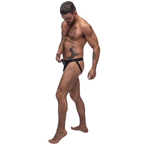 Male Power Grip & Rip Thong Black