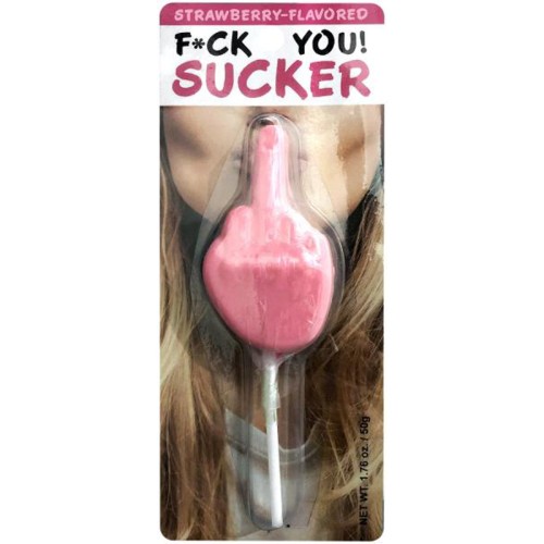 F*ck You Sucker Strawberry Lollipop