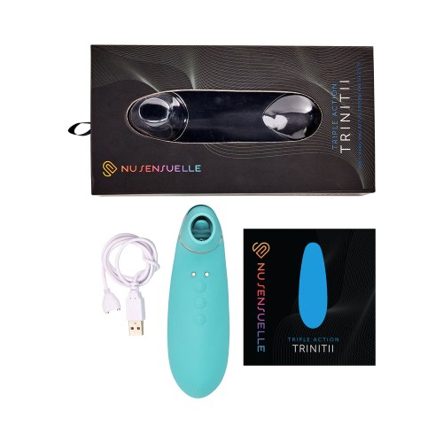 Trinitii 3-in-1 Suction Tongue Vibe Electric Blue