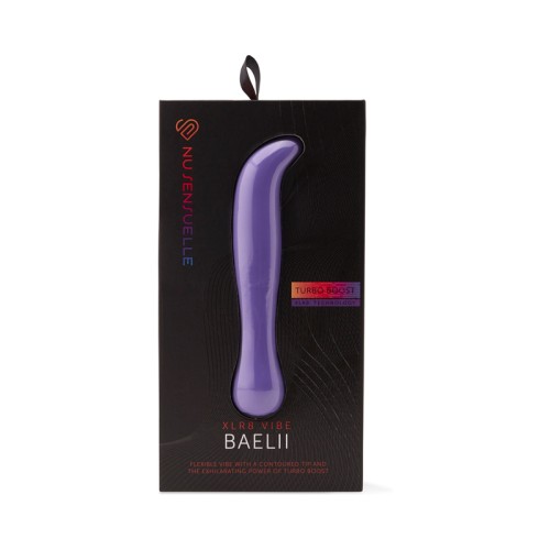 Nu Sensuelle Baelii XLR8 Vibrador Flexible Turbo Púrpura para Estimulación del Punto G