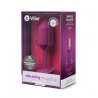 b-Vibe Plug Anal Vibrante Snug Plug 2 para la Máxima Comodidad