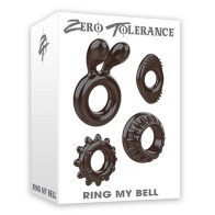 Set de Anillos para Pene Ring My Bell Zero Tolerance - Juego Mejorado