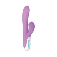 Evolved Super Sucker Thumping Suction Dual Stimulator - Purple