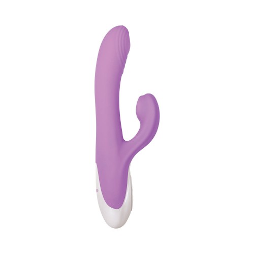 Evolved Super Sucker Thumping Suction Dual Stimulator - Purple