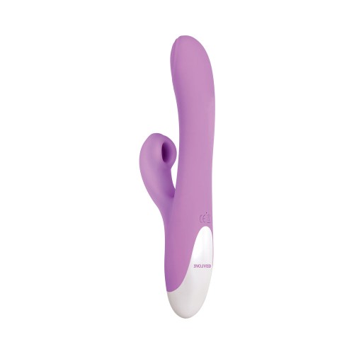 Evolved Super Sucker Thumping Suction Dual Stimulator - Purple