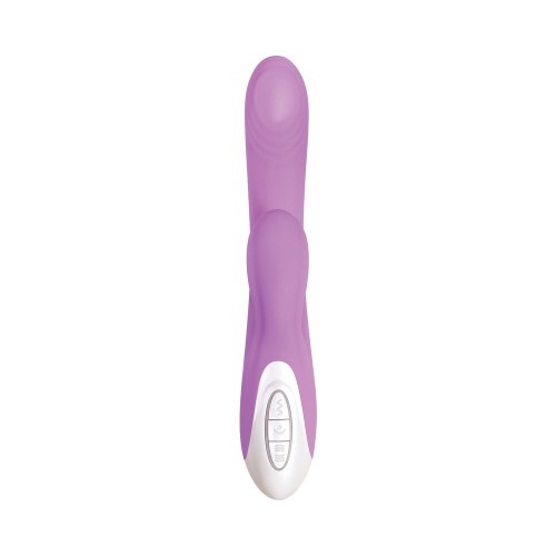 Evolved Super Sucker Thumping Suction Dual Stimulator - Purple