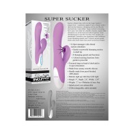 Evolved Super Sucker Thumping Suction Dual Stimulator - Purple