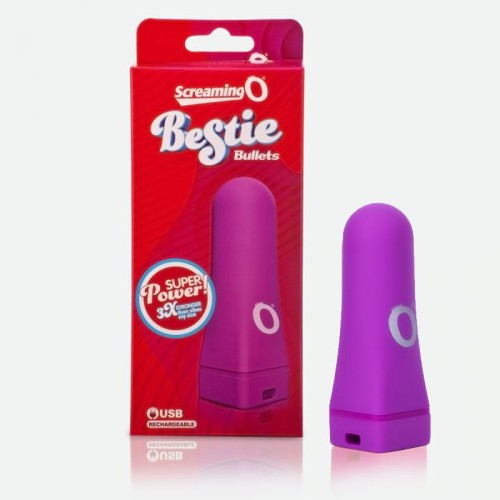 Vibrador Buller Bestie Púrpura de Screaming O Charged