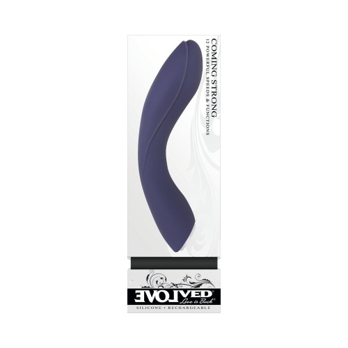 Evolved Coming Strong Vibrador G-Spot Recargable Morado - Placer Potente