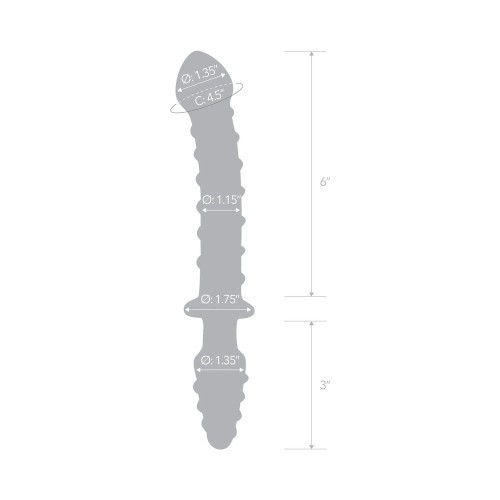 Dildo de Vidrio Doble para Juegos Sensacionales