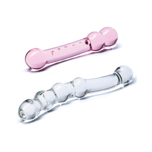 Glas Double Pleasure Glass Dildo Set