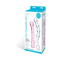 Glas Double Pleasure Glass Dildo Set