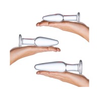 Glas 3-Piece Glass Anal Plug Training Set - Explore with Confidence