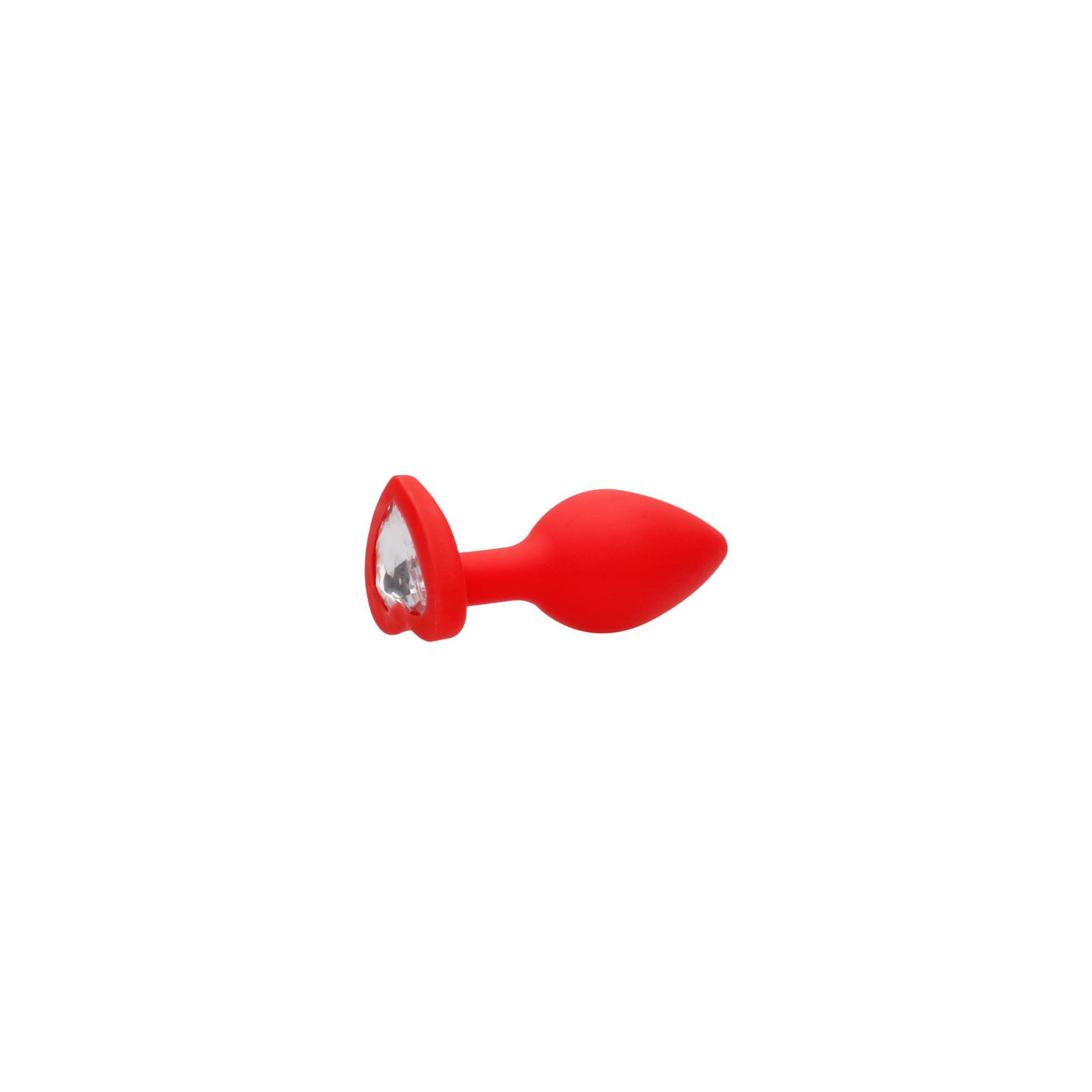 Ouch! Buttplug Corazón de Diamante de Silicona Flexible Rojo Grande