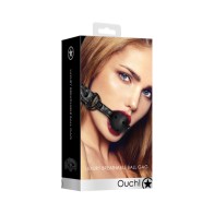 Ball Gag de Lujo Transpirable Ouch! Negro