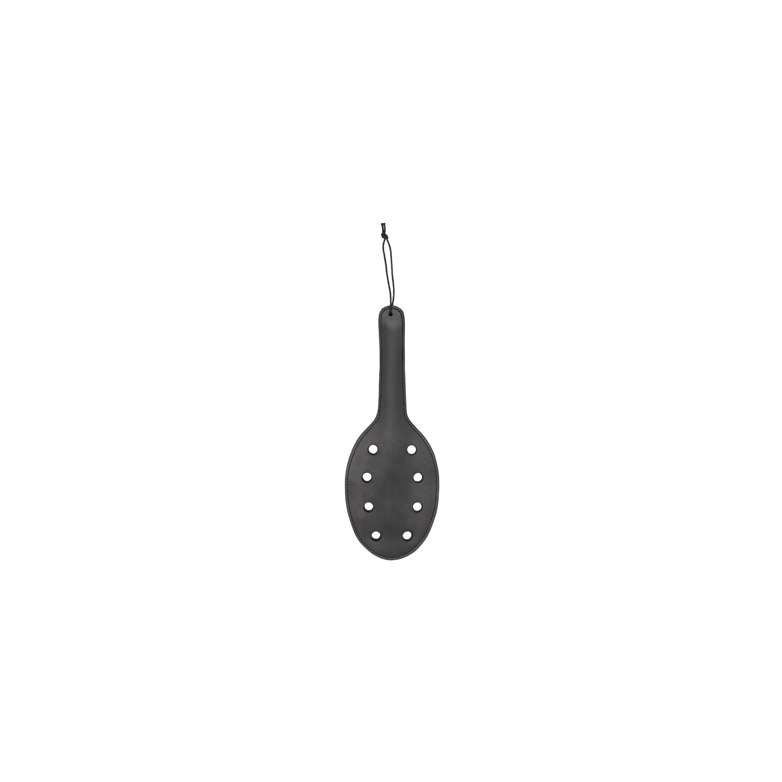 Ouch! 8-Hole Saddle Leather Paddle Black