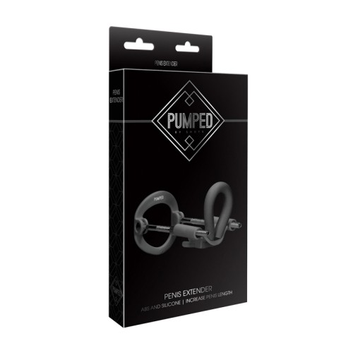 Pumped Silicone ABS Penis Extender Black