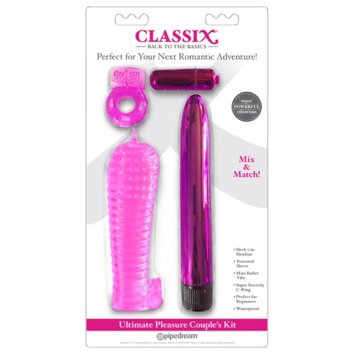 Kit de Placer para Parejas Pipedream Classix de 4 Piezas Rosa