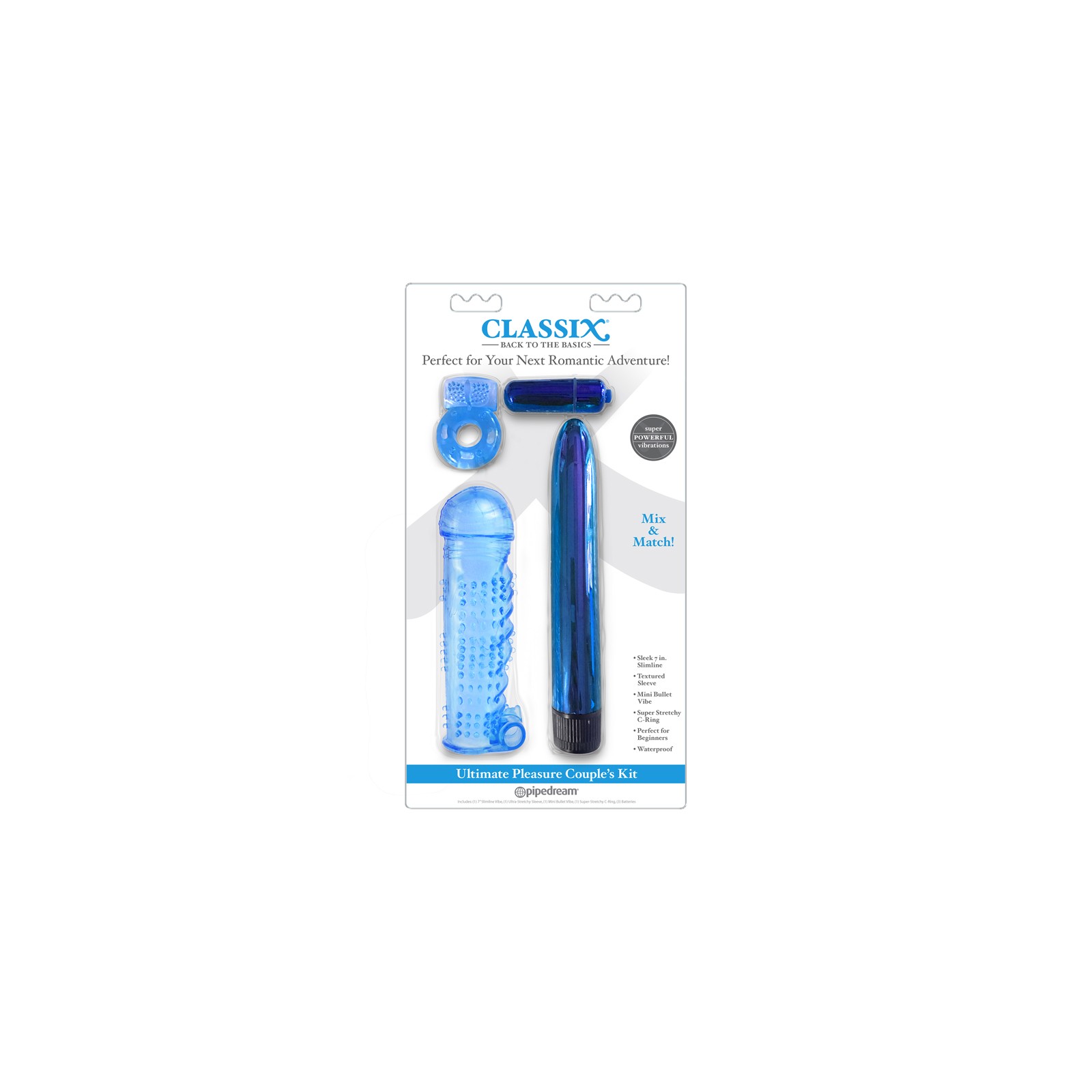 Kit de Placer para Parejas Pipedream Classix Azul