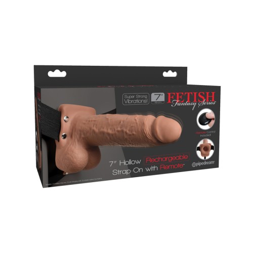 Pipedream 7 in. Vibrating Hollow Strap-On